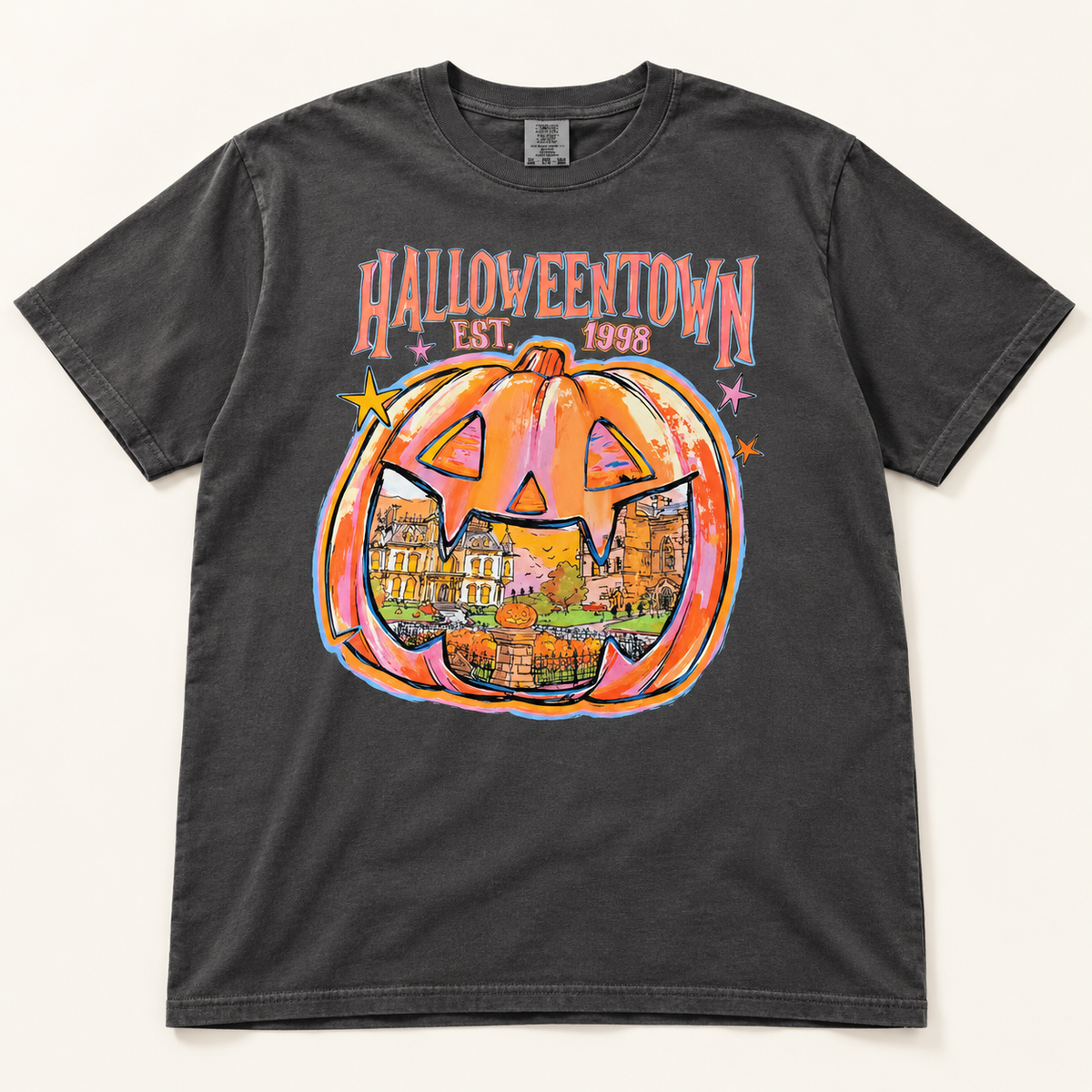 Halloweentown Pumpkin Halloween Shirt AI tee mockup