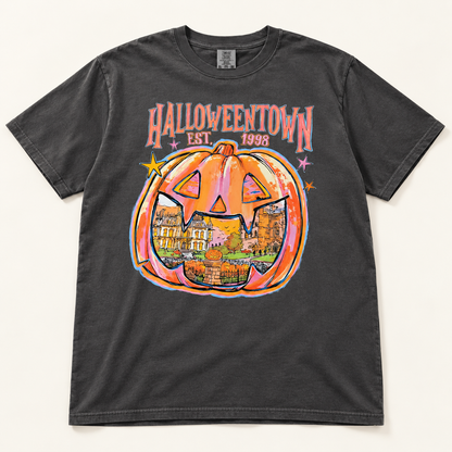 Halloweentown Pumpkin Halloween Shirt AI tee mockup
