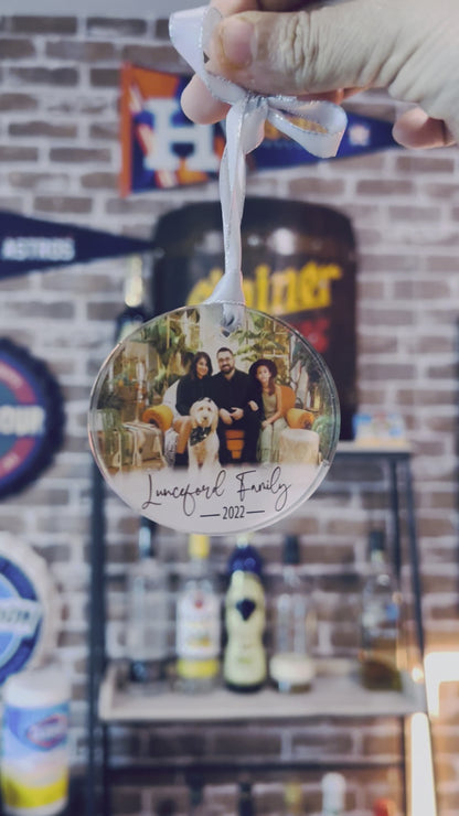 Add YOUR Photo - Shatterproof "Glass-Like" Acrylic Ornament