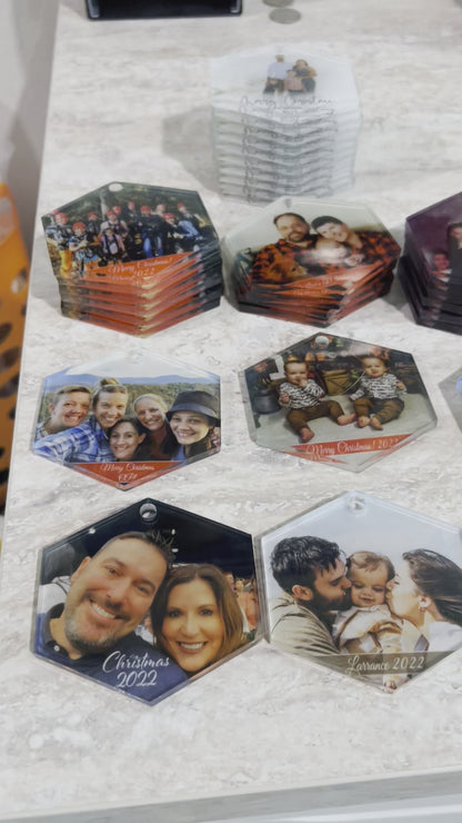 Add YOUR Photo - Shatterproof "Glass-Like" Acrylic Ornament