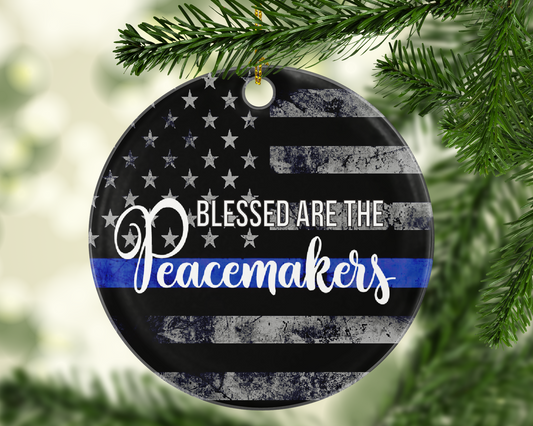 Blessed Are The Peacemakers Ornament - Shatterproof Acrylic Ornament  - - Endlessly Trendy Boutique