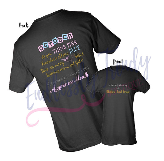 October Pregnancy and Infant Loss Awareness Shirt - - Endlessly Trendy Boutique