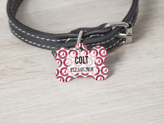 Alabama Personalized Pet Name Tag - - Endlessly Trendy Boutique