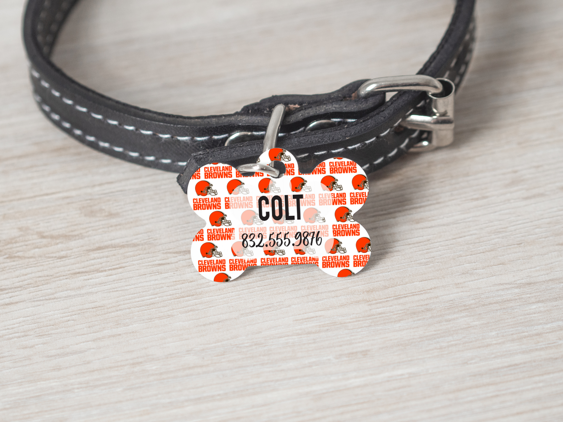 Cleveland Personalized Pet Name Tag - - Endlessly Trendy Boutique