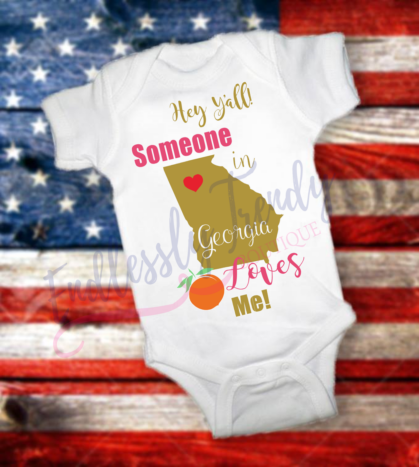 Someone in Texas, Georgia {or Insert State Here} Loves me Onesie® or Tee - Endlessly Trendy Boutique