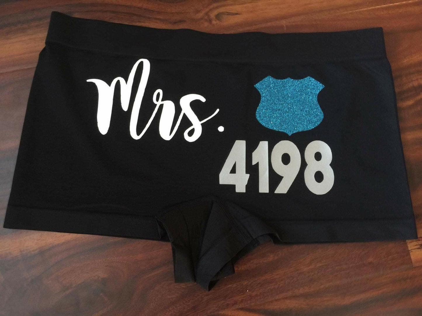 Mrs. (Insert Badge Number) Police Wife Panties - - Endlessly Trendy Boutique