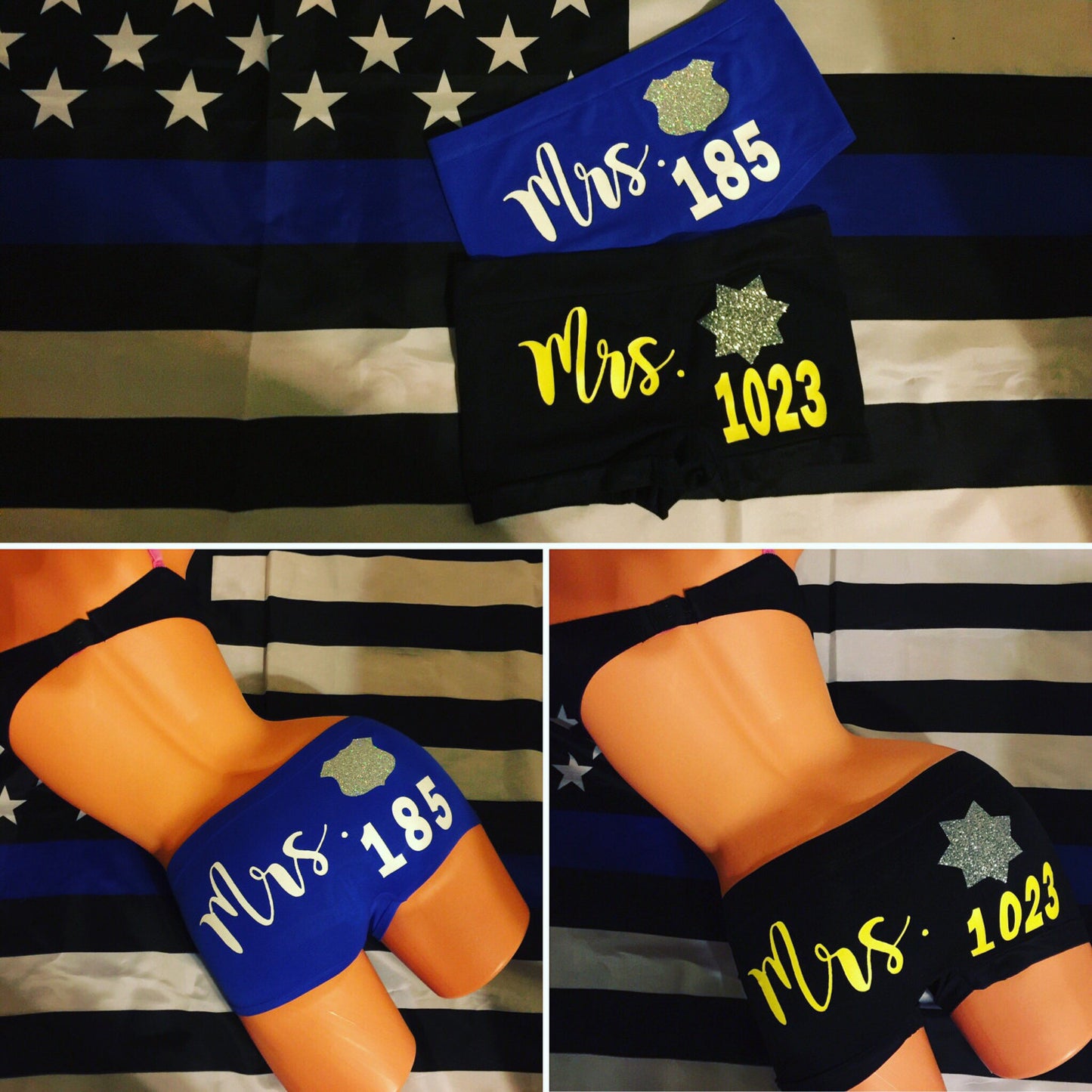 Mrs. (Insert Badge Number) Police Wife Panties - - Endlessly Trendy Boutique
