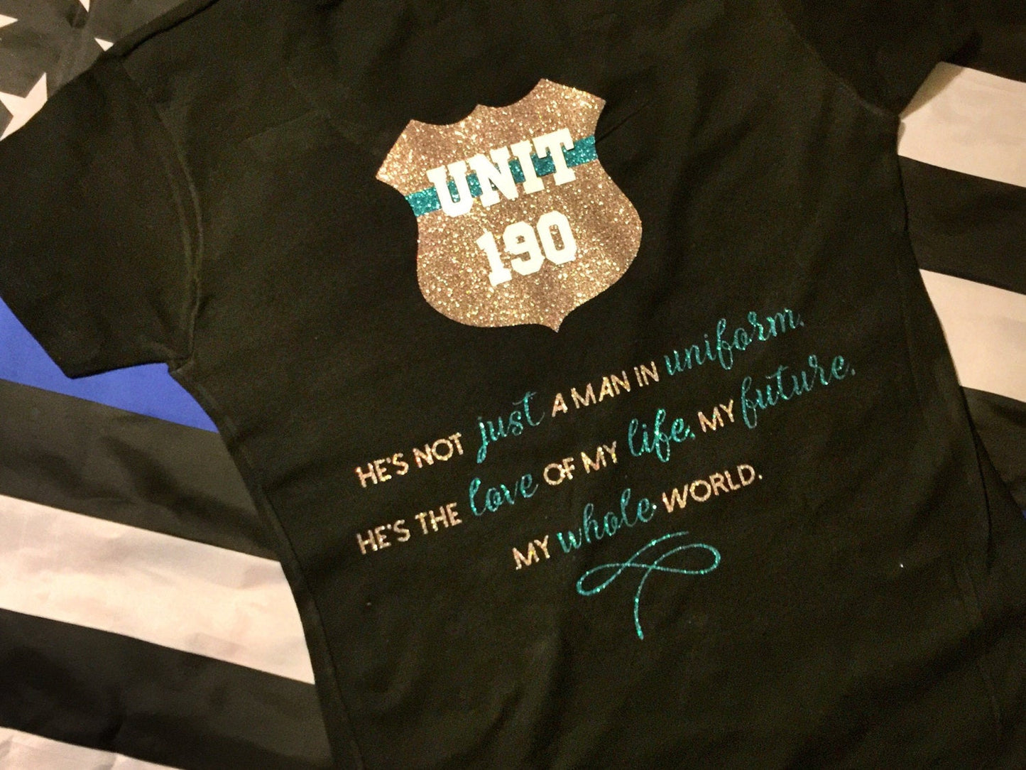 Not Just a Man In Uniform Police Wife Tee - - Endlessly Trendy Boutique