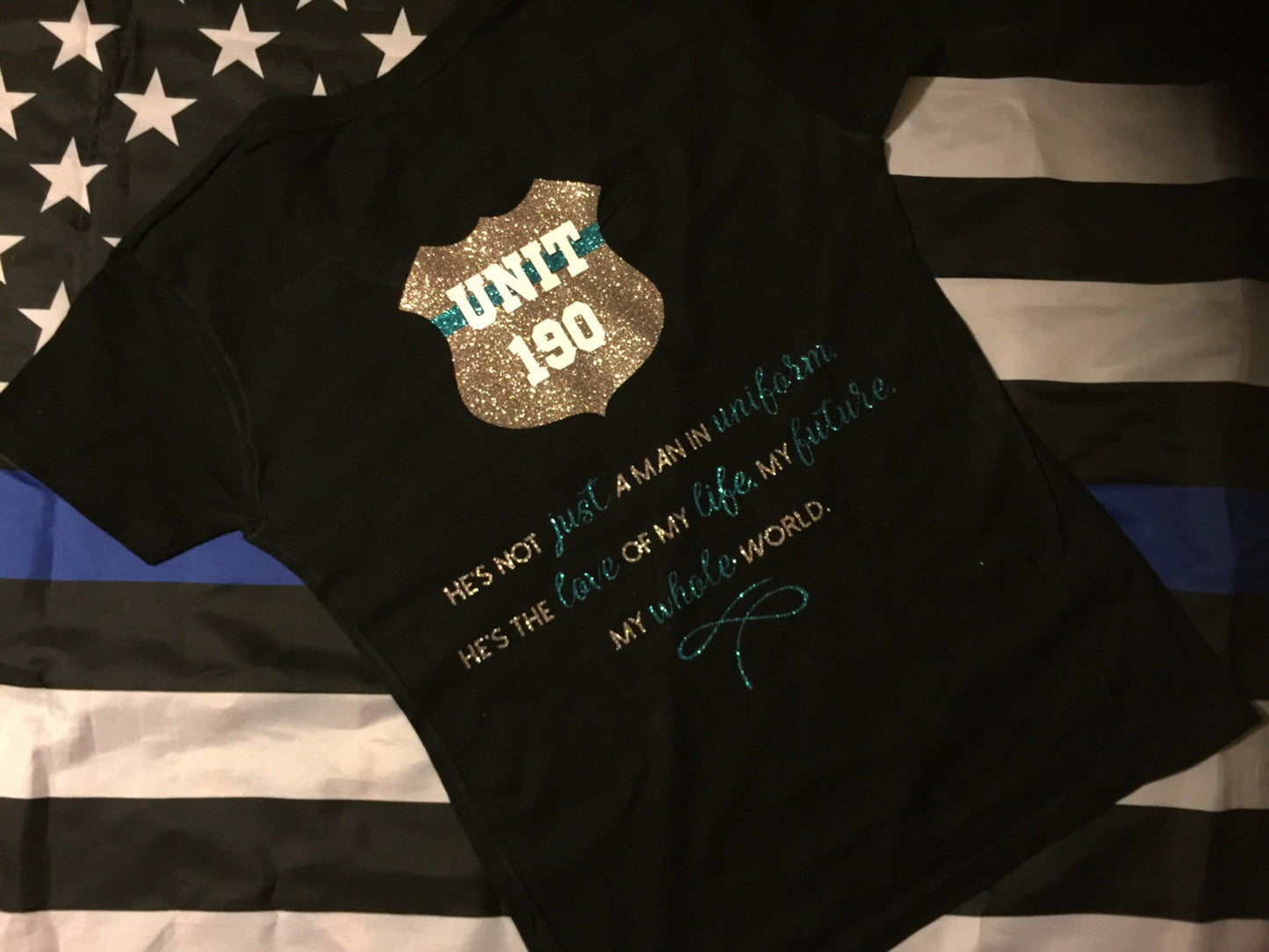 Not Just a Man In Uniform Police Wife Tee - - Endlessly Trendy Boutique