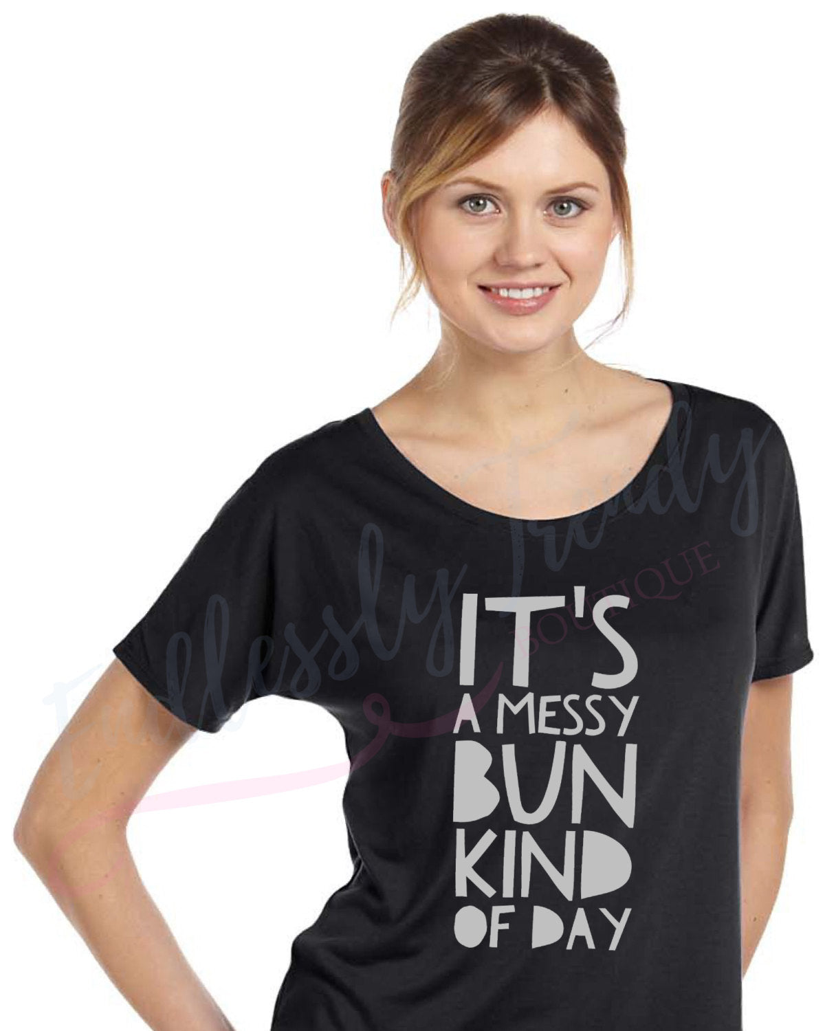 It's a Messy Bun Kind of Day Tee - - Endlessly Trendy Boutique