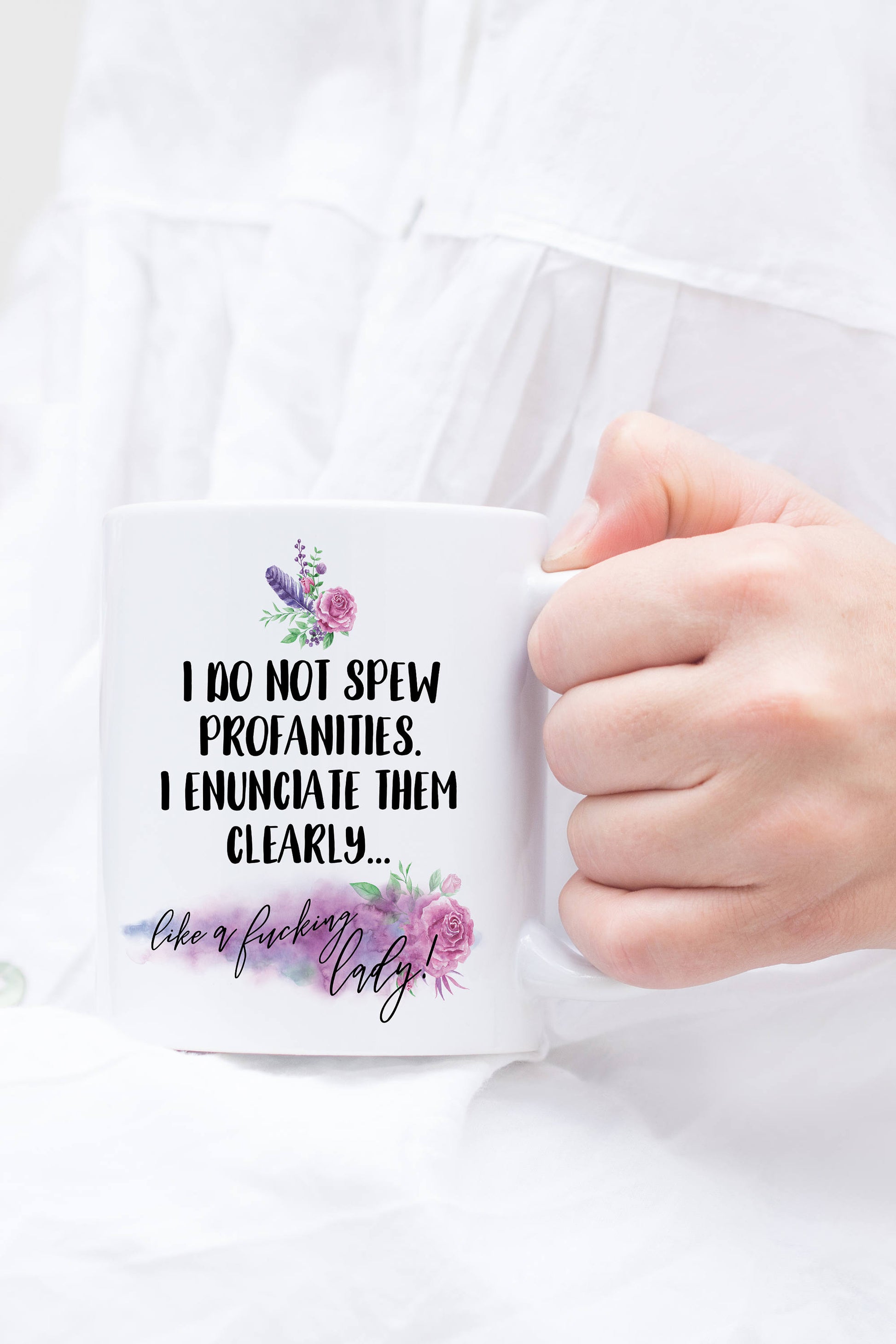 I Do Not Spew Profanities Mug - - Endlessly Trendy Boutique