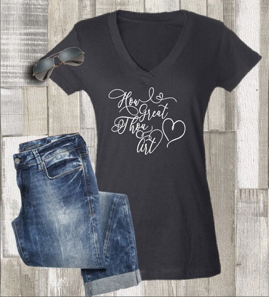 How Great Thou Art Shirt- Christian Tee - - Endlessly Trendy Boutique