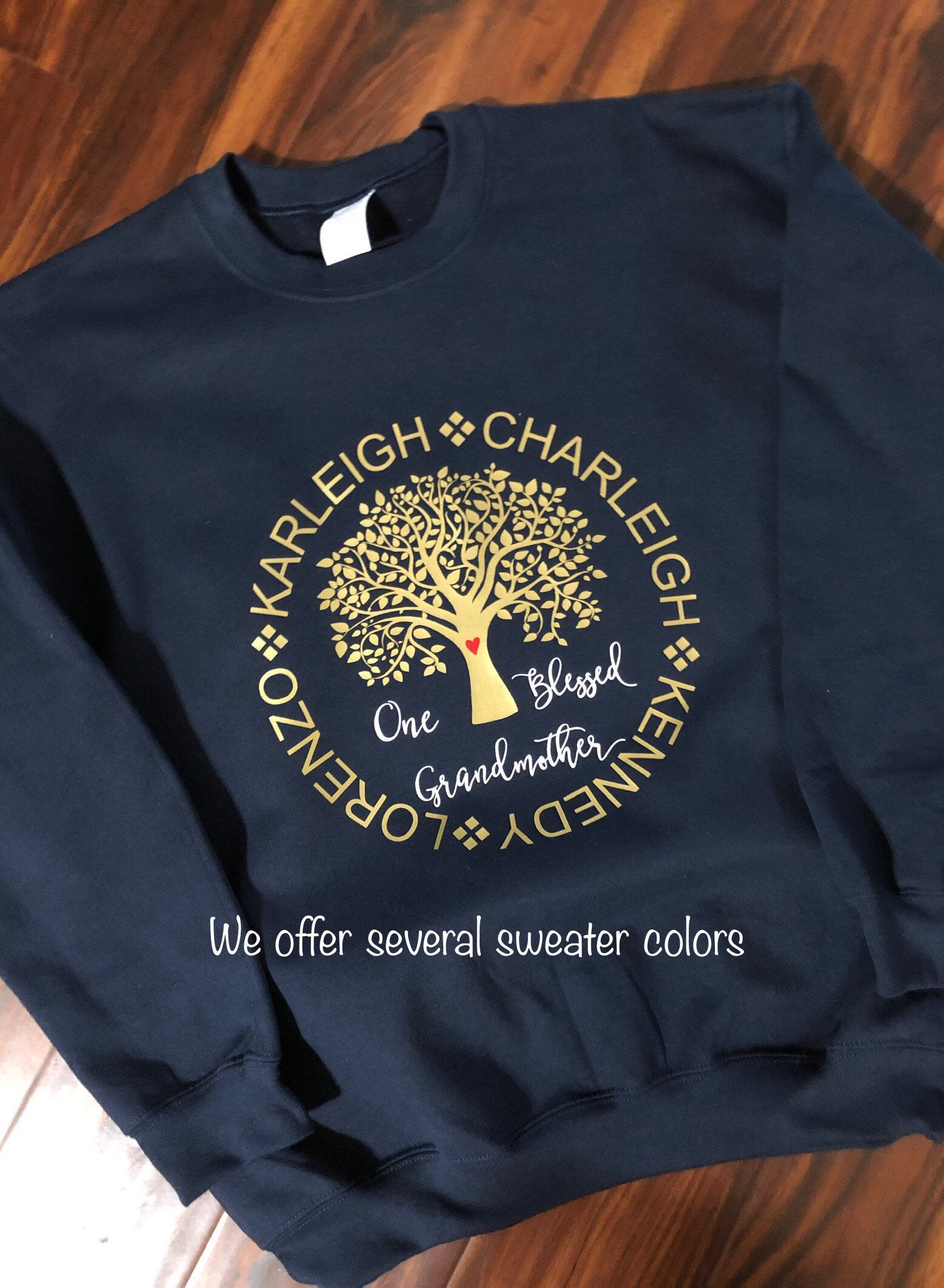 One Blessed Grandmother Tee or Sweater - - Endlessly Trendy Boutique