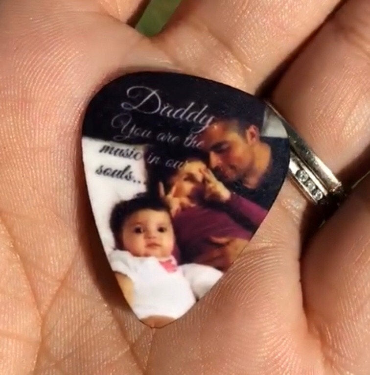 Personalized Guitar Pick with Photo or Quote or Both - - Endlessly Trendy Boutique