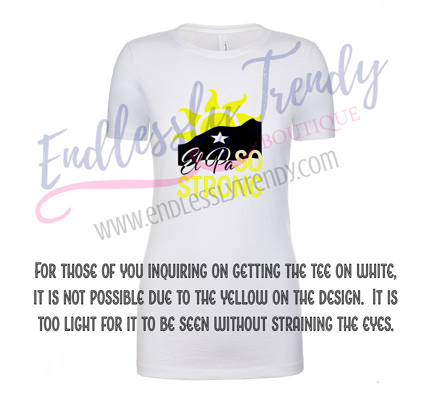 ADULT El Paso Strong Tee - #ElPaSOSTRONG - Endlessly Trendy Boutique